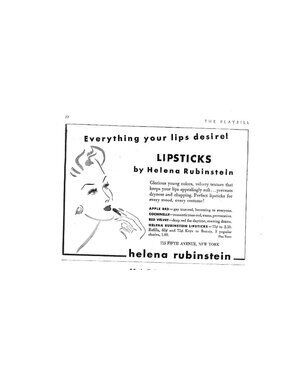 Print Ad Everything Lips Desire Lipsticks Helena Rubinstein 1942 Beauty Cosmetic